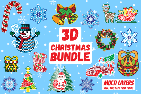 3D Christmas Bundle: A Practical Asset for Designers and Content Creators