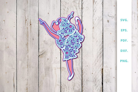 3D Cute Ballerina out of Mandala V2: A Strategic Design Asset for Intentional Visual Communication