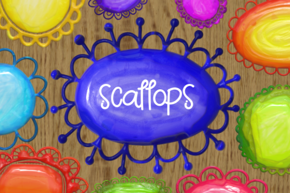 3D Glossy Scalloped Banner Border Frames: Strategic Visual Anchors for Purposeful Communication