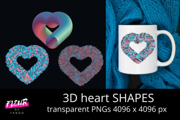 3D HEART Shapes PNG Cliparts Vol.8: Precision, Versatility, and Real-World Design Power