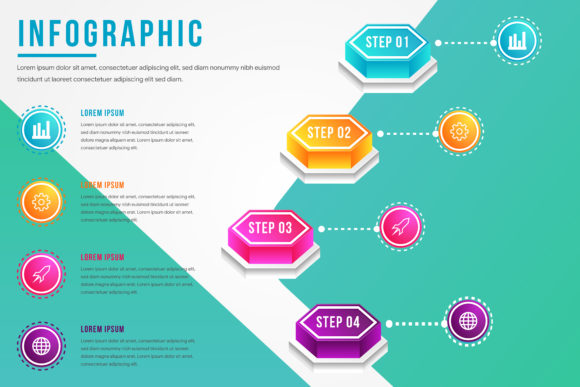 3D Hexagon Infographic: Clarity in Shape