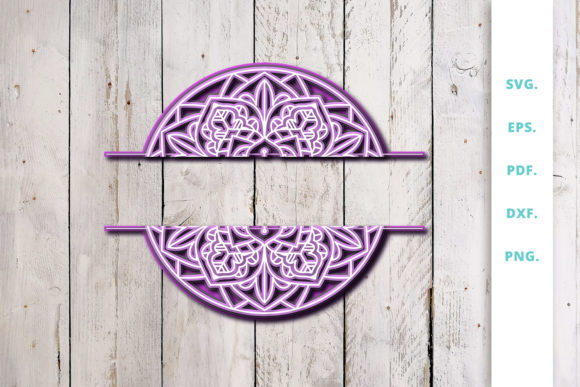 3D Layered Split Mandala 1: A Practical Tool for Creatives, Therapists, Educators, and Designers