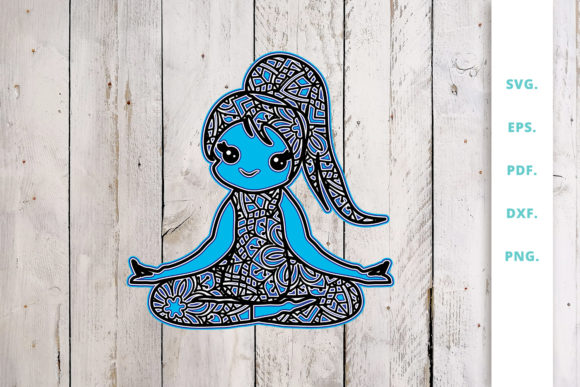 3D Multi Layer Cute Yoga Girl 5: A Versatile Digital Asset for Creative and Educational Applications
