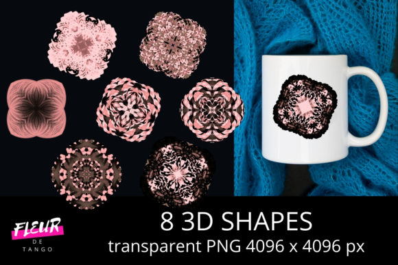 8 Abstract 3D Shapes PNG Cliparts Vol.2: A Practical Evaluation for Designers and Educators