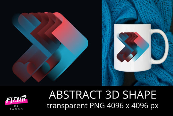 Abstract 3D Shape Clipart Vol. 52