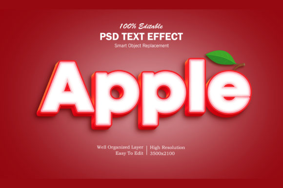 Apple PSD 3D Text Effect: When Real Projects Need That Polished, Dimensional Spark