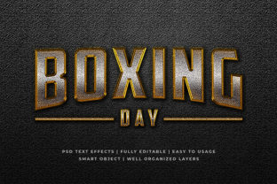 Boxing Day Iron Metal 3D Text Effect: A Versatile Visual Tool for Designers and Educators