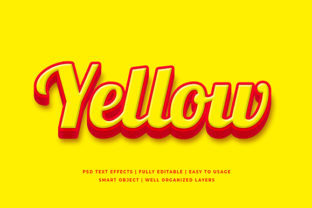 Bring Your Designs to Life with the Yellow 3D Text Effect Mockup