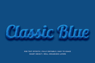 Classic Blue 3D Text Effect Mockup: A Versatile Design Tool for Real-World Impact