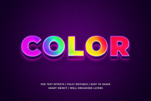 Color 3D Text Effect Mockup: Bringing Dimension, Depth, and Realism to Digital Typography