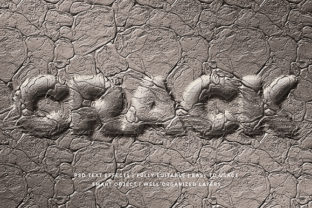 Crack 3D Text Effect Mockup