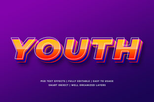 Dynamic Orange 3D Text Effect Mockup