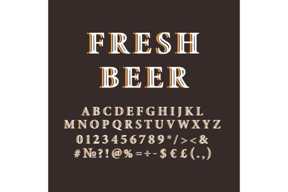 Fresh Beer Vintage 3D Vector Alphabet: Design Clarity Without the Craft Beer Confusion