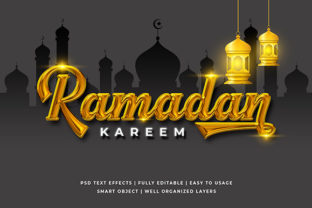 Golden Ramadan 3D Text Effect Mockup: Elevate Your Eid Campaigns with Instant Visual Impact