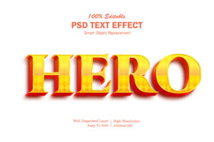 Hero 3D Text Effect