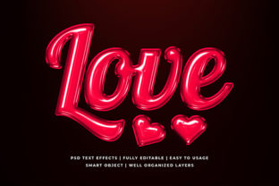 Love Balloon 3D Text Effect Mockup: A Strategic Creative Asset for Modern Brand Expression