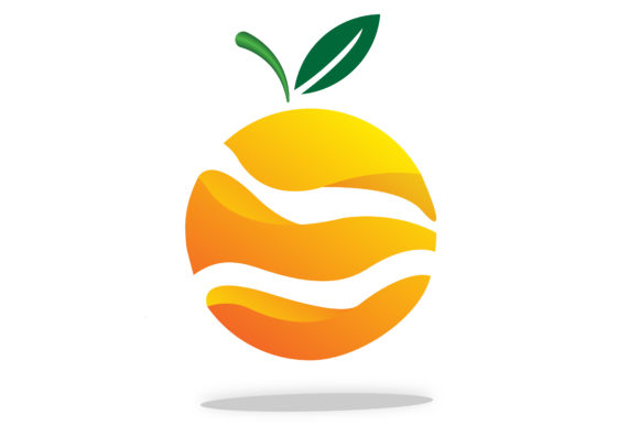 Orange Logo 3D Gradation Illustration