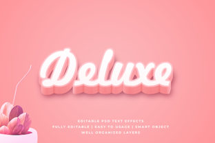 Pink Bold Detailed 3D Text Effect