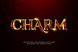 Red Gold Luxury 3D Text Effect Mockup: Elevate Brand Presence with Instant, High-End Visual Impact