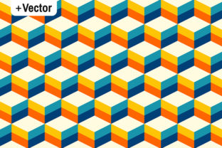 Retro 3D Cubes Pattern in Teal: A Timeless Design Motif with Modern Impact