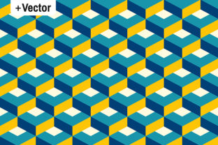 Retro 3D Flat Diamonds Pattern: A Timeless Design Tool for Modern Visual Projects