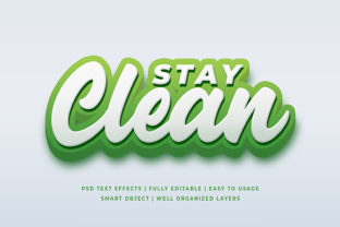 Stay Clean 3D Text Effect Mockup: A Practical Tool for Visual Clarity and Brand Integrity